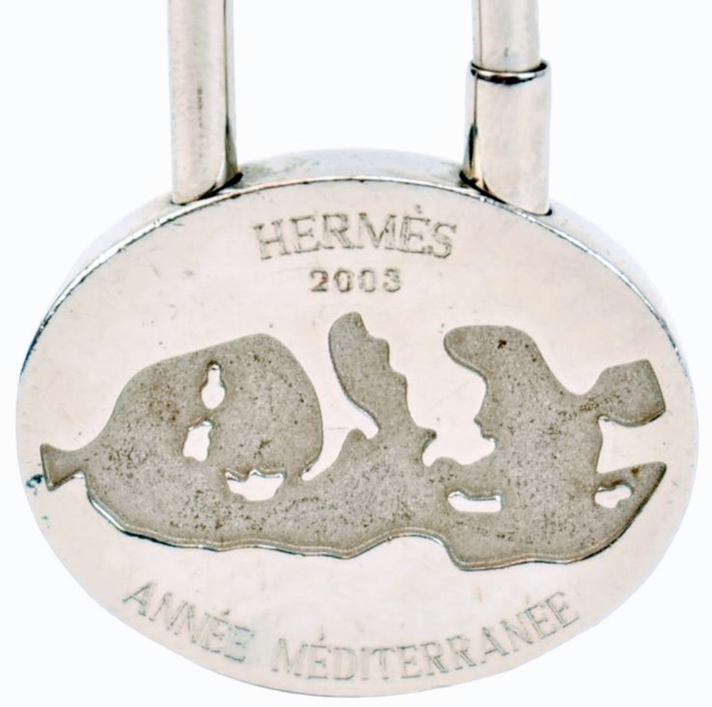 Hermes Silver Tone Annee Mediterranean Cadena Lock